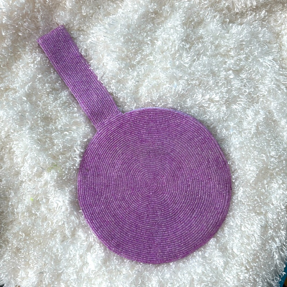 Lavender Beaded wristlet